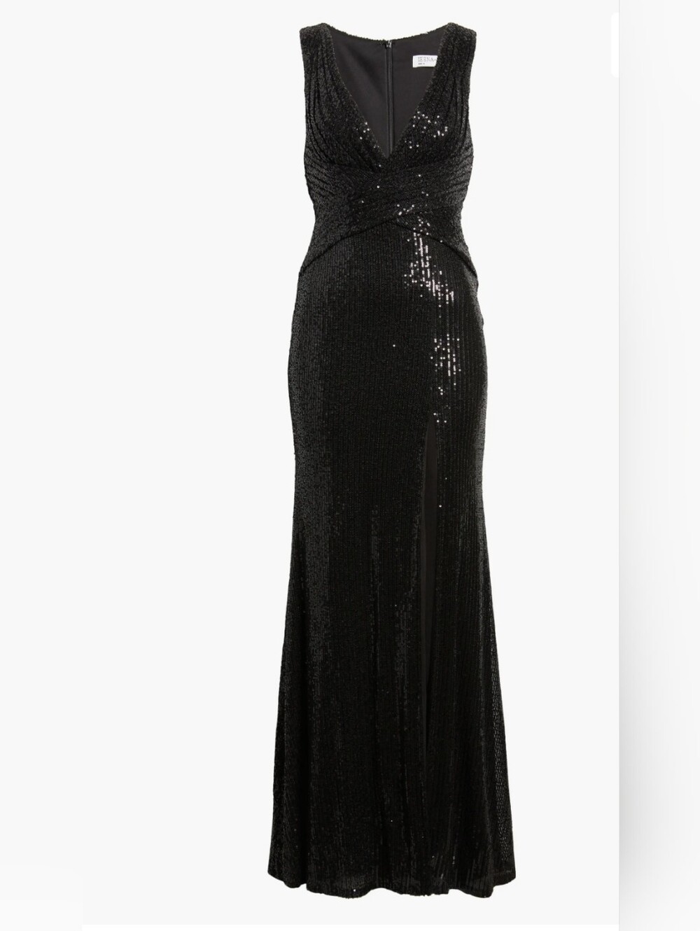 V-Neck Sequin Wrap Waist Gown
Mac Duggal.